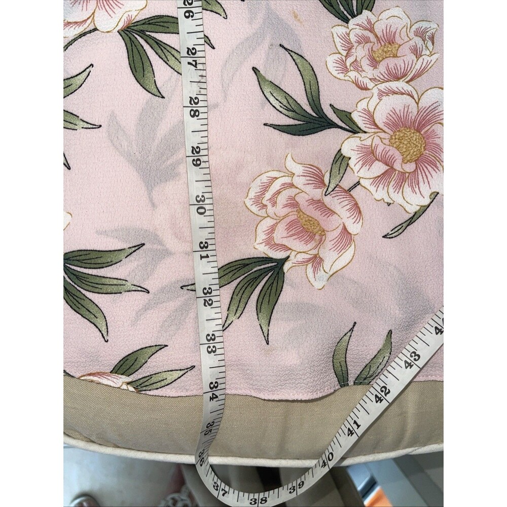 Atmosphere Pink Floral Dress Summer Ruffle Short Sleeves Sz 10 - Picture 10 of 12